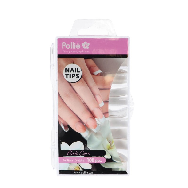 TIPS NATURALES CURVADOS 100ud
